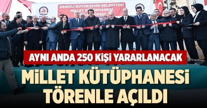 MİLLET KÜTÜPHANESİ TÖRENLE AÇILDI