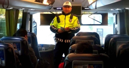 MUĞLA’DA OTOBÜSLERDE KEMER DENETİMİ YAPILDI  