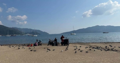 MARMARİS’TE ŞUBAT AYINDA DENİZ KEYFİ