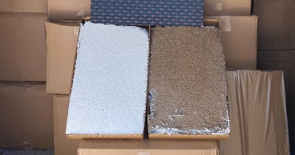 UŞAK’TA 4,5 MİLYON DEĞERİNDE KAÇAK MAKARON ELE GEÇİRİLDİ  