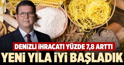 DENİZLİ İHRACATI YÜZDE 7,8 ARTTI