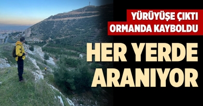 YÜRÜYÜŞE ÇIKTI, ORMANDA KAYBOLDU