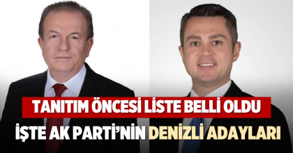 İŞTE AK PARTİ’NİN DENİZLİ ADAYLARI
