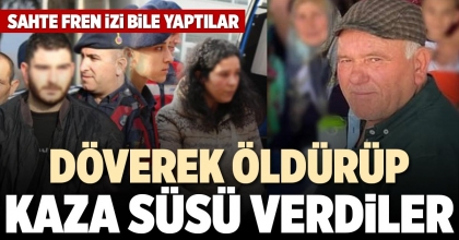DÖVEREK ÖLDÜRÜP KAZA SÜSÜ VERDİLER
