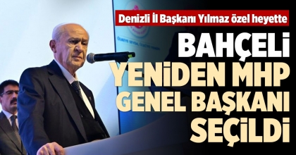 BAHÇELİ, YENİDEN MHP GENEL BAŞKANI SEÇİLDİ