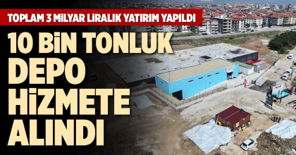 10 BİN TONLUK DEPO HİZMETE ALINDI