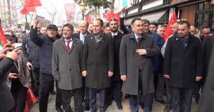 ERBAKAN KÜTAHYA ESNAFINI ZİYARET ETTİ