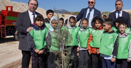 ESKİ MADEN SAHASINA BİN 500 FİDAN DİKİLDİ