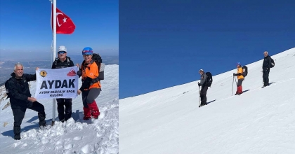 AYDINLI DAĞCILAR, HONAZ DAĞI’NIN ZİRVESİNDE  