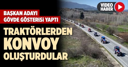 BAŞKAN ADAYI GÖVDE GÖSTERİSİ YAPTI