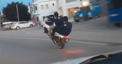 BODRUM'DA TEHLİKELİ SÜRÜŞ KAMERADA