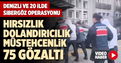 DENİZLİ VE 20 İLDE SİBERGÖZ OPERASYONU