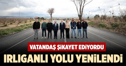 IRLIGANLI YOLU YENİLENDİ