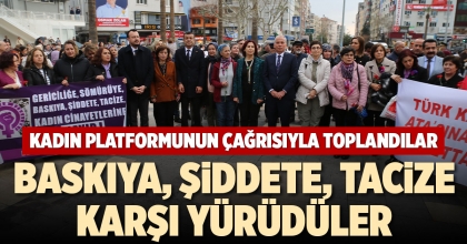 KADIN PLATFORMUNUN ÇAĞRISIYLA TOPLANDILAR
