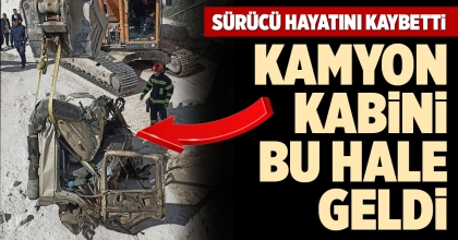 KAMYON UÇURUMA YUVARLANDI