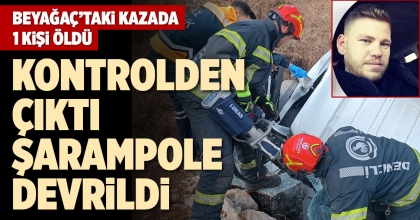 KONTROLDEN ÇIKTI ŞARAMPOLE DEVRİLDİ