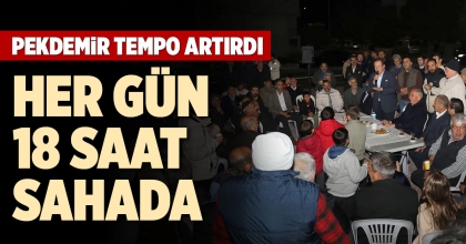 PEKDEMİR TEMPO ARTIRDI