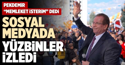 SOSYAL MEDYADA YÜZBİNLER İZLEDİ