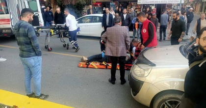 TİCARİ ARACIN ÇARPTIĞI YAYA YARALANDI  