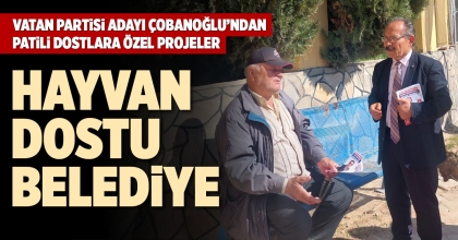 VATAN PARTİSİ ADAYI ÇOBANOĞLU’NDAN PATİLİ DOSTLARA ÖZEL PROJELER
