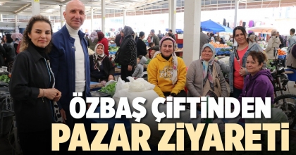 ÖZBAŞ ÇİFTİNDEN PAZAR ZİYARETİ