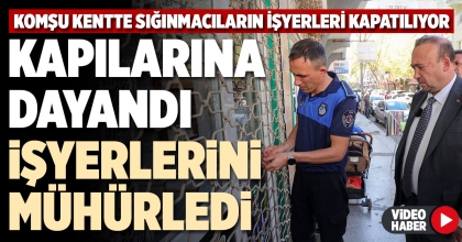 KAPILARINA DAYANDI İŞYERLERİNİ MÜHÜRLEDİ