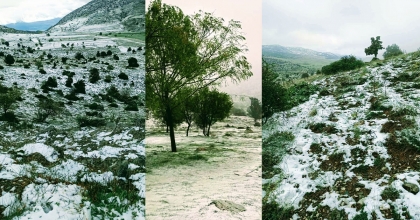 DENİZLİ’YE NİSAN AYINDA KAR YAĞDI