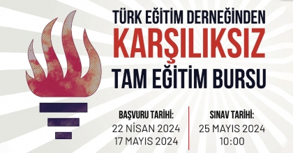 TED'İN EĞİTİM BURSU SINAVI BAŞVURUSU BAŞLADI