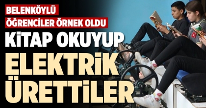 KİTAP OKUYUP ELEKTRİK ÜRETTİLER