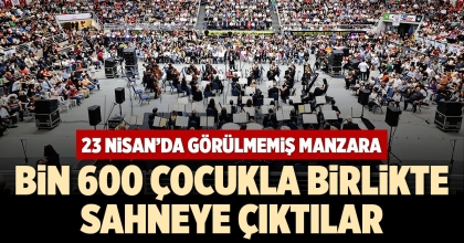 23 NİSAN’DA GÖRÜLMEMİŞ MANZARA