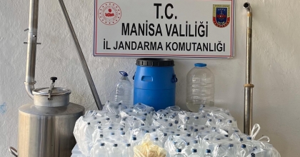 SARIGÖL’DE SAHTE İÇKİ OPERASYONU  