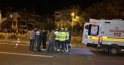 KAMYONUN ÇARPTIĞI YAYA HAYATINI KAYBETTİ   