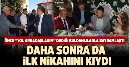 BAŞKAN ORPAK İLK NİKAHINI KIYDI
