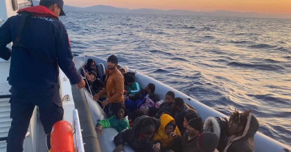 BODRUM'DA 29 DÜZENSİZ GÖÇMEN KURTARILDI  