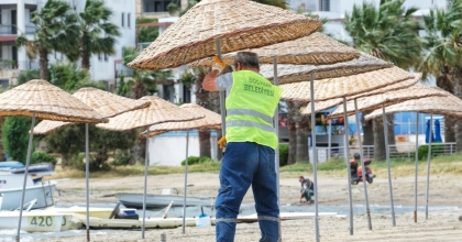 BODRUM PLAJLARINDA SEZON HAZIRLIĞI  