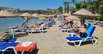 BODRUM SAHİLLERİNDE BAYRAM HAREKETLİLİĞİ     