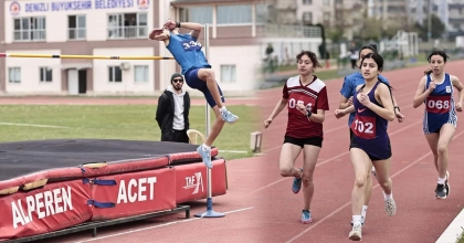 DENİZLİ'DE ATLETİZM HEYECANI DEVAM EDİYOR