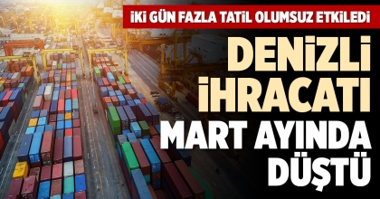 DENİZLİ İHRACATI MART AYINDA DÜŞTÜ