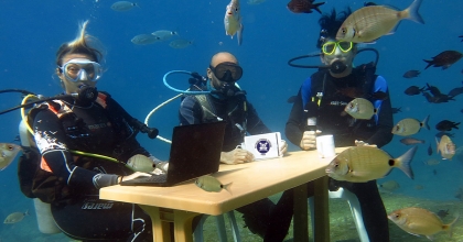 FETHİYE'DE DENİZ DİBİNDE TURİZM TOPLANTISI YAPILDI