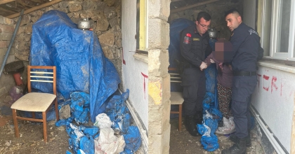 FİRARİ KADINI JANDARMA BRANDANIN ALTINDA YAKALADI  