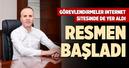 GÖREVLENDİRMELER İNTERNET SİTESİNDE DE YER ALDI