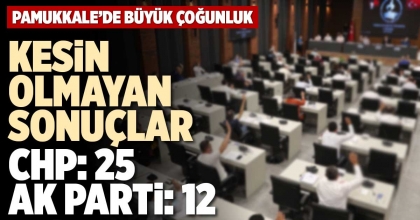 KESİN OLMAYAN SONUÇLAR CHP: 25 AK PARTİ: 12