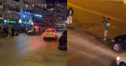 UZUN NAMLULU SİLAHLARLA EĞLENCE MEKANINI BASTILAR