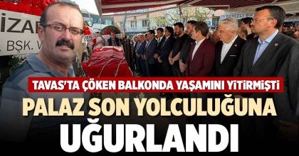 PALAZ SON YOLCULUĞUNA UĞURLANDI