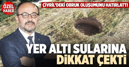 YER ALTI SULARINA DİKKAT ÇEKTİ