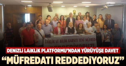  “MÜFREDATI REDDEDİYORUZ”