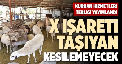​​​​​​​X İŞARETİ TAŞIYAN KESİLEMEYECEK