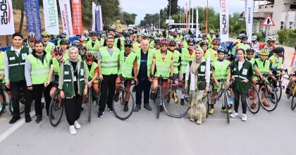 YEŞİLAY’IN BİSİKLET TURU PAMUKKALE’DE YAPILDI