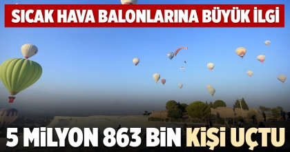 5 MİLYON 863 BİN KİŞİ UÇTU