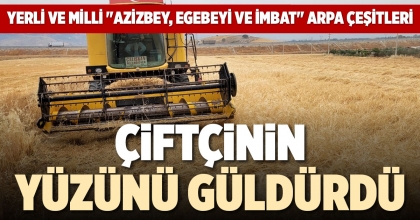 ÇİFTÇİNİN YÜZÜNÜ GÜLDÜRDÜ